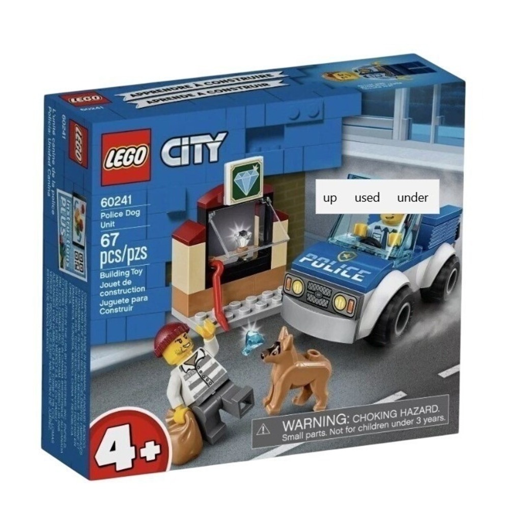 Lego City 60241 Great Vehicles Police Dog Unit New Building Kit